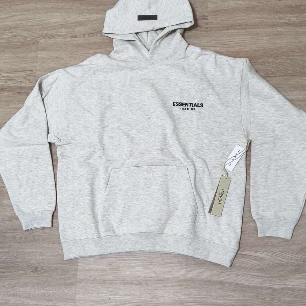Fear of God ESSENTIALS Hoodie – Light Oatmeal | Size L | New with Tags
